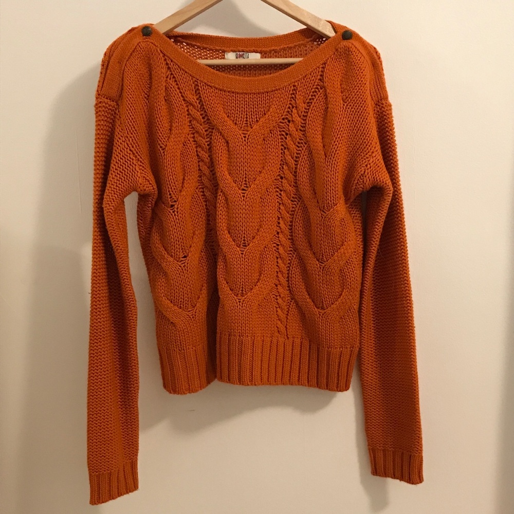 BB Dakota Knit Orange Sweater